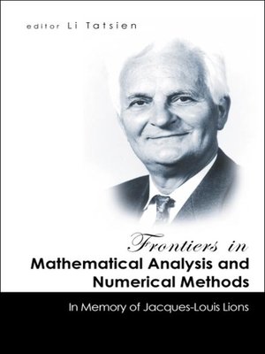 cover image of Frontiers In Mathematical Analysis and Numerical Methods